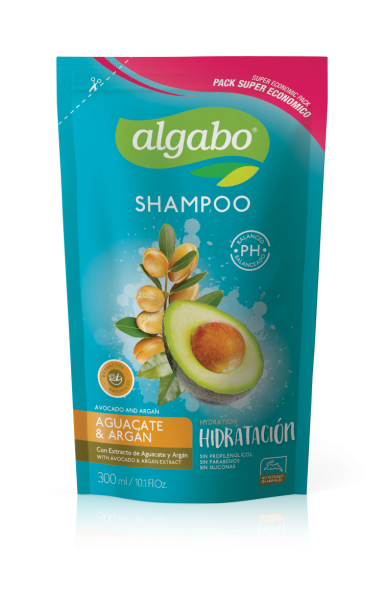 ALGABO REPUESTO SHAMPOO AGUACATE Y ARGAN 300ML