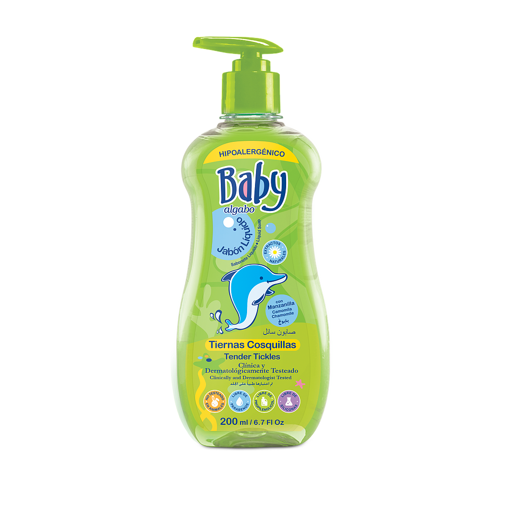 ALGABO BABY JABON LIQUIDO TIERNAS COSQUILLAS 200 ML