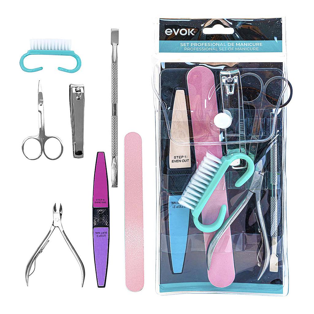 KIT DE MANICURE PROFESIONAL 7 PZA CAJA DE 96 UNIDS