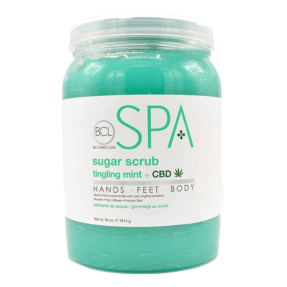 TINGLING MINT + CBD SUGAR SCRUB 64OZ