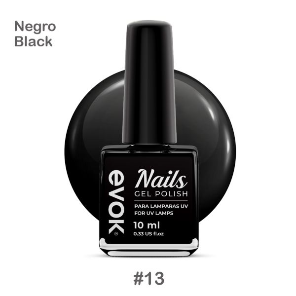 ESMALTE GEL NEGRO #13