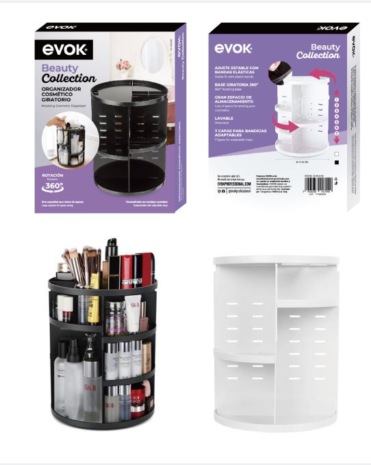 ORGANIZADOR DE COSMETICOS CAJA DE 12 UNIDS