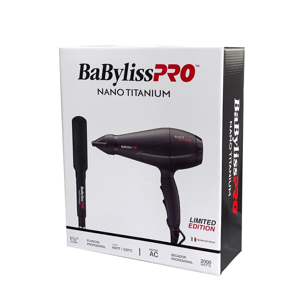 BaBylissPRO® COMBO BLOWER 2000 + FLAT IRON 1 1/2