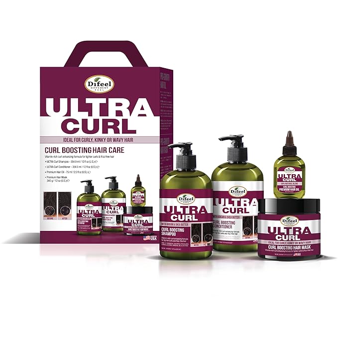 Growth and Curl Biotin Sha12 + Cond12 + Oil + Mask Kit