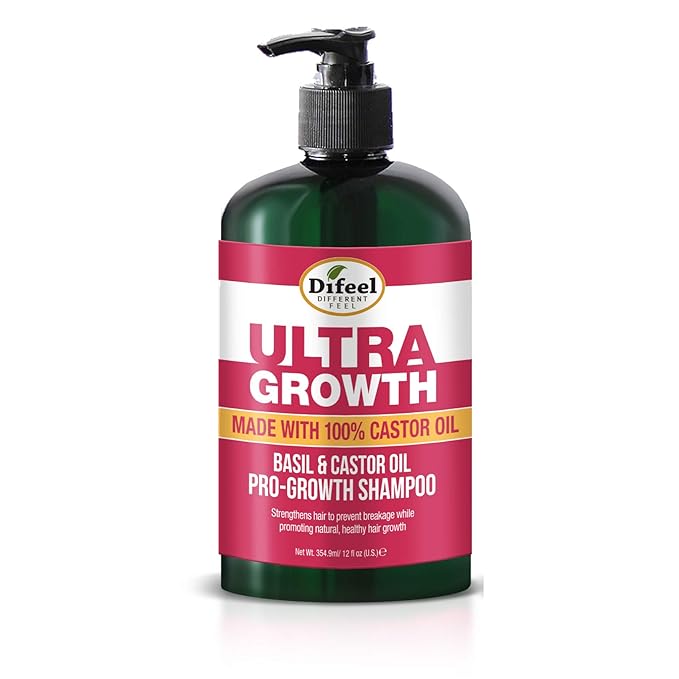 Ultra Growth Basil-Castor Shampoo 12 oz