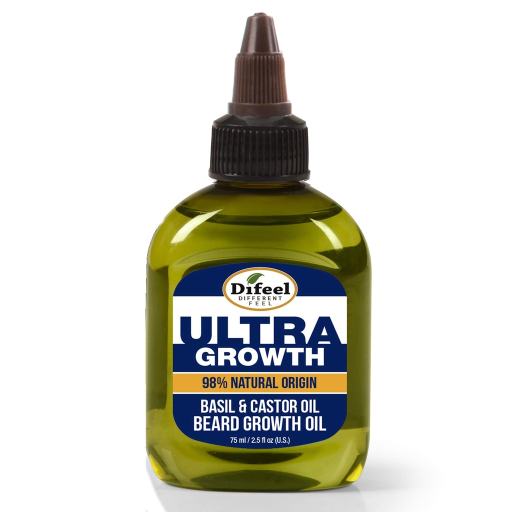 Mens Ultra Growth Basil and Castor Beard Oil 75 ml