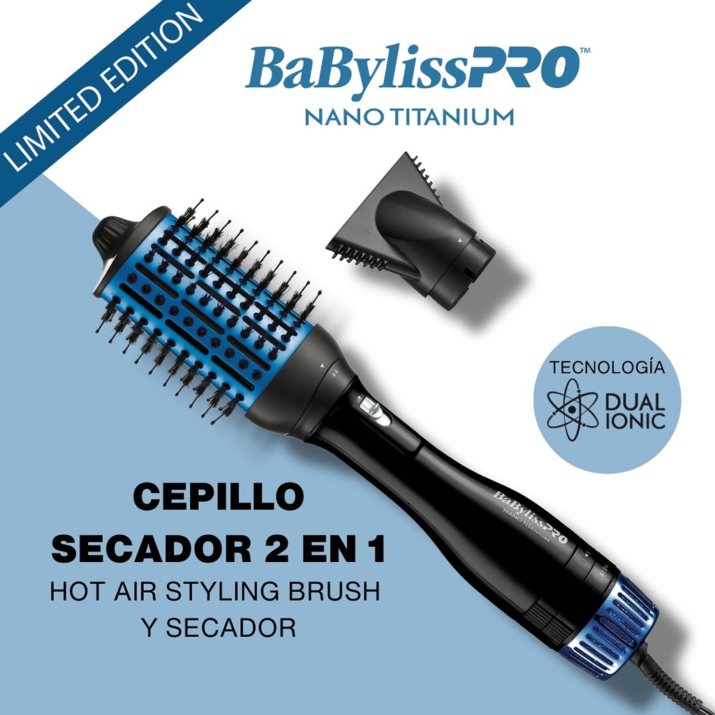 BaBylissPRO® CEPILLO + SECADOR HOT AIR 2.75 Nano Titanium™ 