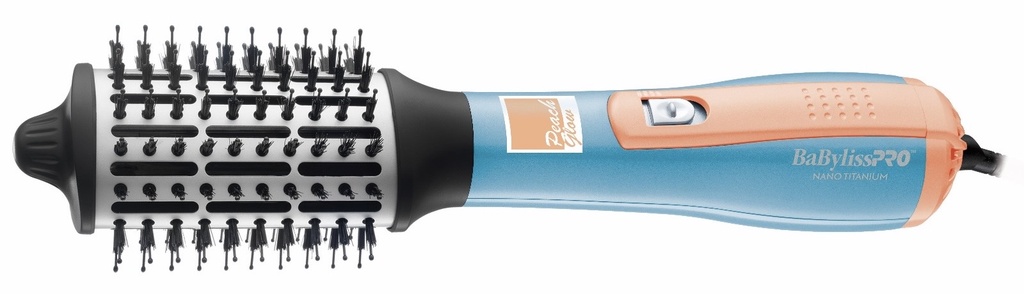 BaBylissPRO® CEPILLO HOT AIR 2.5 PEACH GLOW Nano Titanium™ (AZUL Y MELOCOTON)