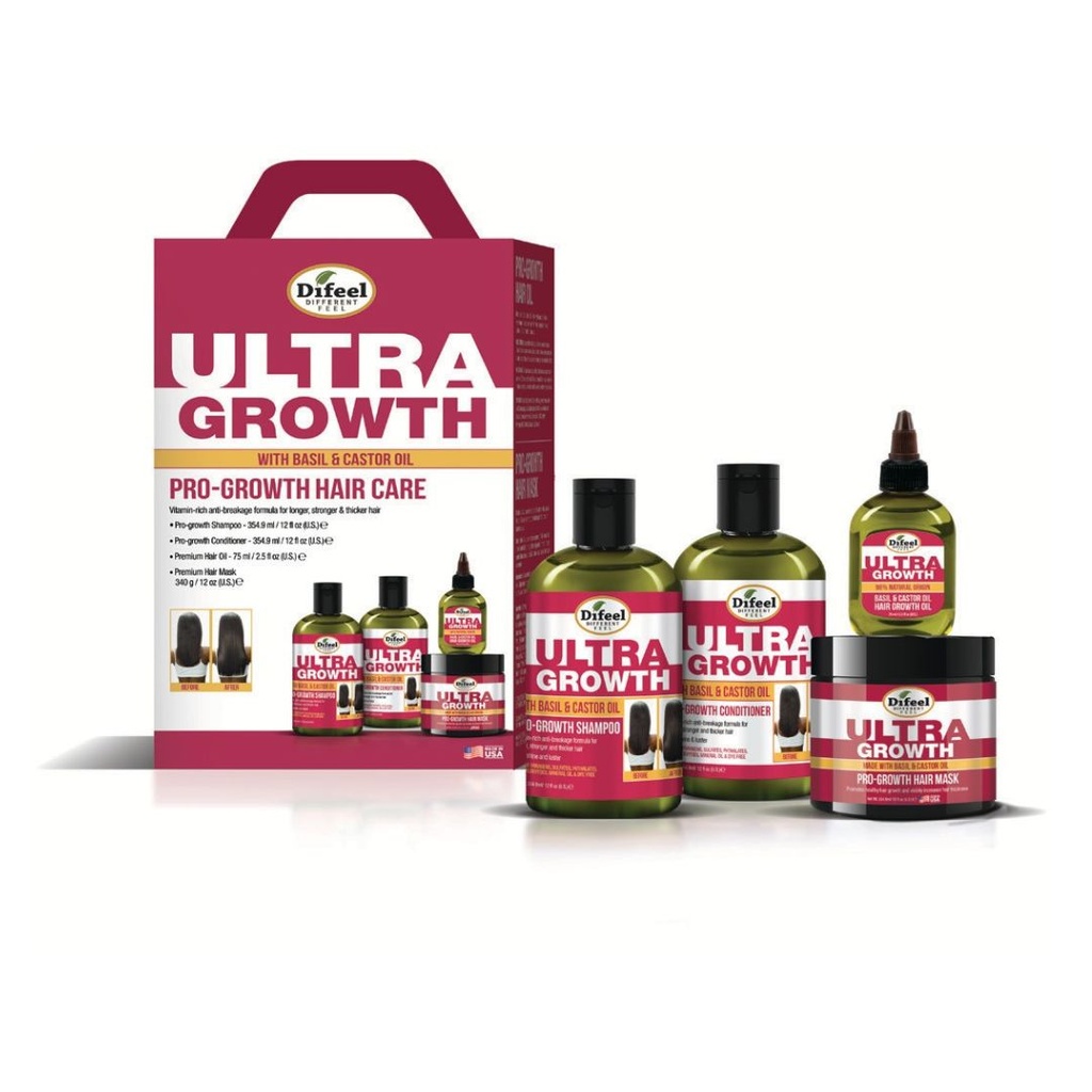 Ultra Growth 98% Nat Sha12 + Cond12 + Oil + Mask Kit 