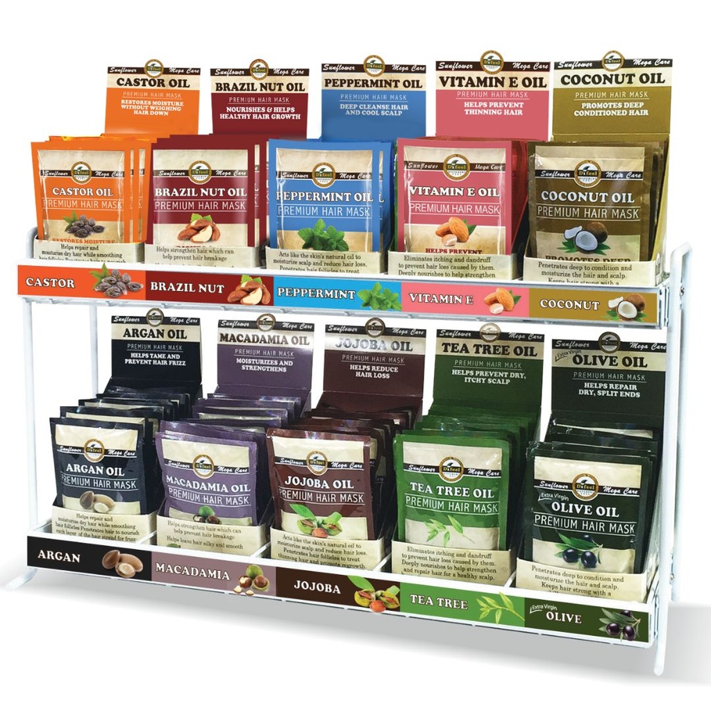 Premium Hair Mask Packet Display