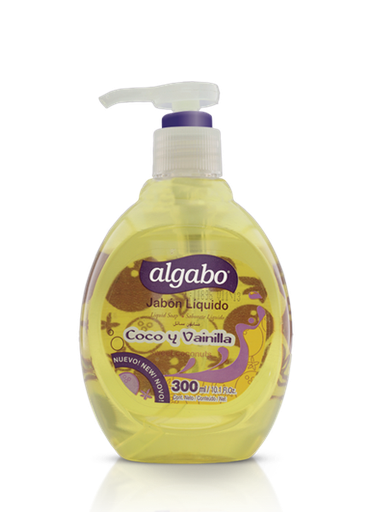 [6040894] ALGABO JABON LIQUIDO 300ML COCO Y VAINILLA