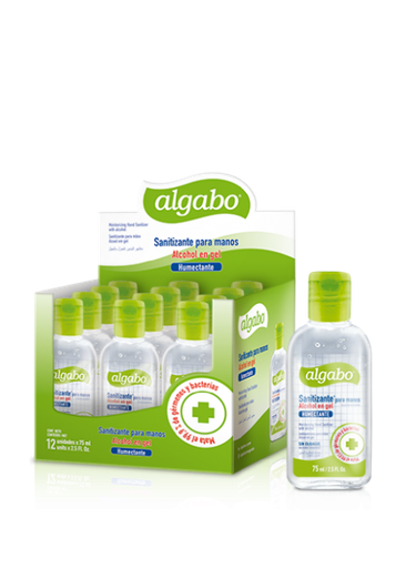 [6040875] ALGABO GEL SANITIZANTE 75ML X12UNID