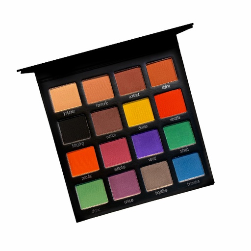 [GP100] PALETA DE SOMBRAS ALTA PIGMENTACION 16 TONOS GOC 100