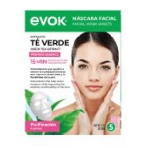 [EV-FMK-004] MASCARILLA FACIAL TE VERDE 5 UNIDADES