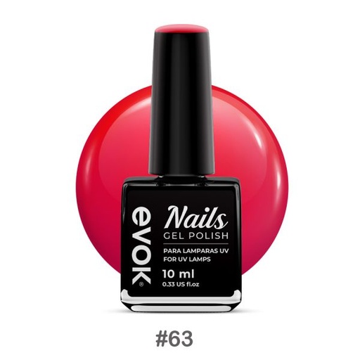 [NL-GP-63] ESMALTE GEL ROJO#63