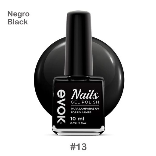 [NL-GP-13] ESMALTE GEL NEGRO #13