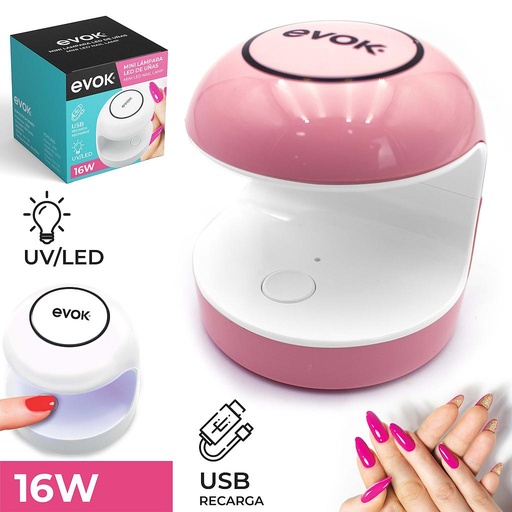 [EV-SPT-16W] MINI LAMPARA LED DE UÑAS CAJA DE 144 UNIDS