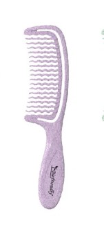 [BIO4756P] PEINE BIOFRIENDLY WAVY TOOTH COMB PURPLE