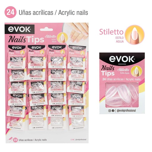 [EV-MJE-24ST] UÑAS POSTIZAS STILETTO