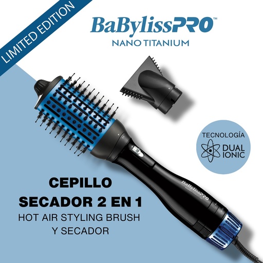 [BNTDHBMB275] BaBylissPRO® CEPILLO + SECADOR HOT AIR 2.75 Nano Titanium™ 